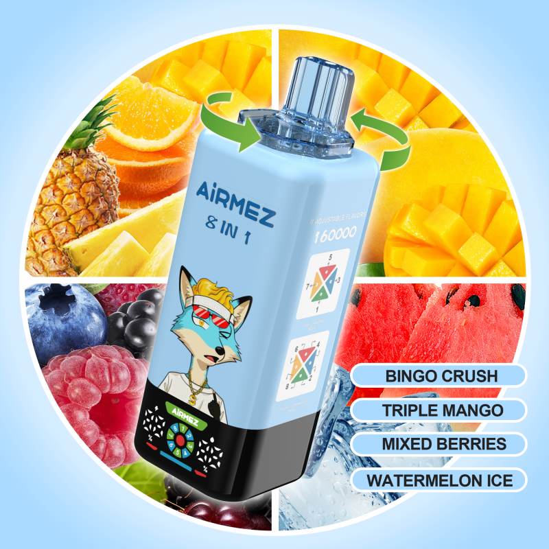Airmez Fox 8in1 160K Puffs Vape