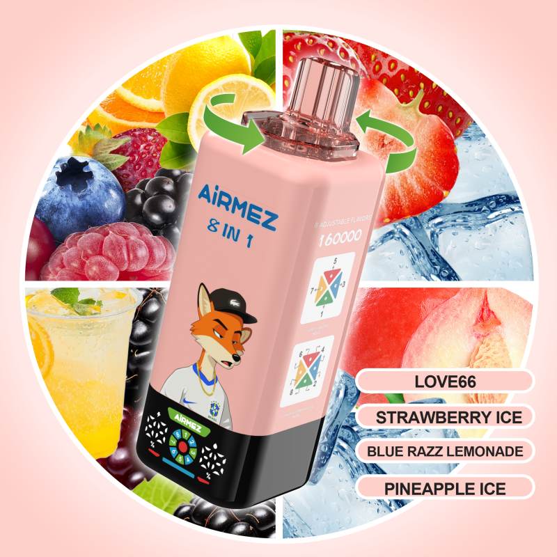 Airmez Fox 8in1 160K Puffs Vape