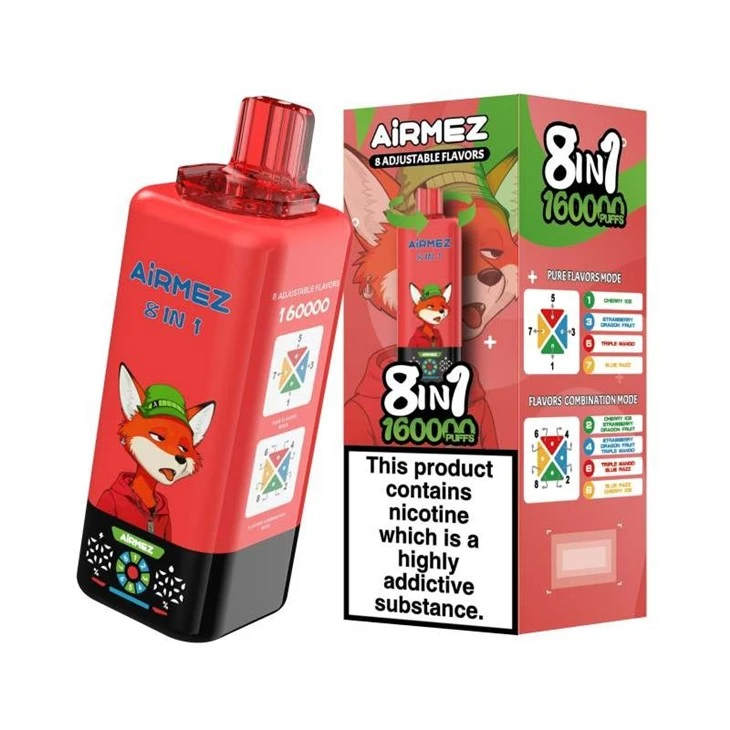 Airmez Fox 8in1 160K Puffs Vape
