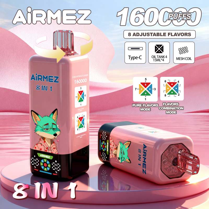 Airmez Fox 8in1 160K Puffs Vape