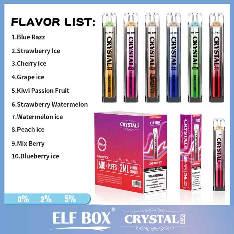 Elf Box Crystal Bar 600 Puffs