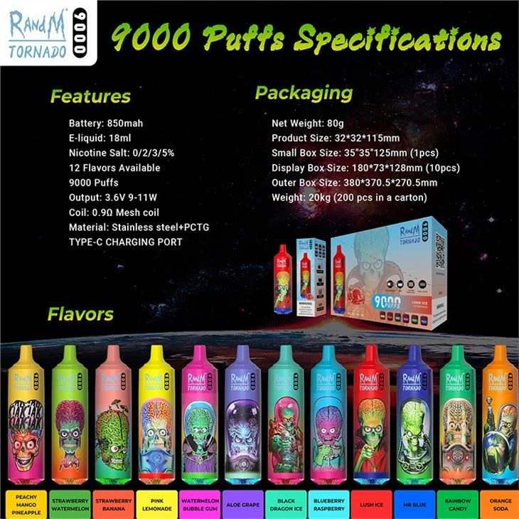 Randm Tornado 9000 Puffs