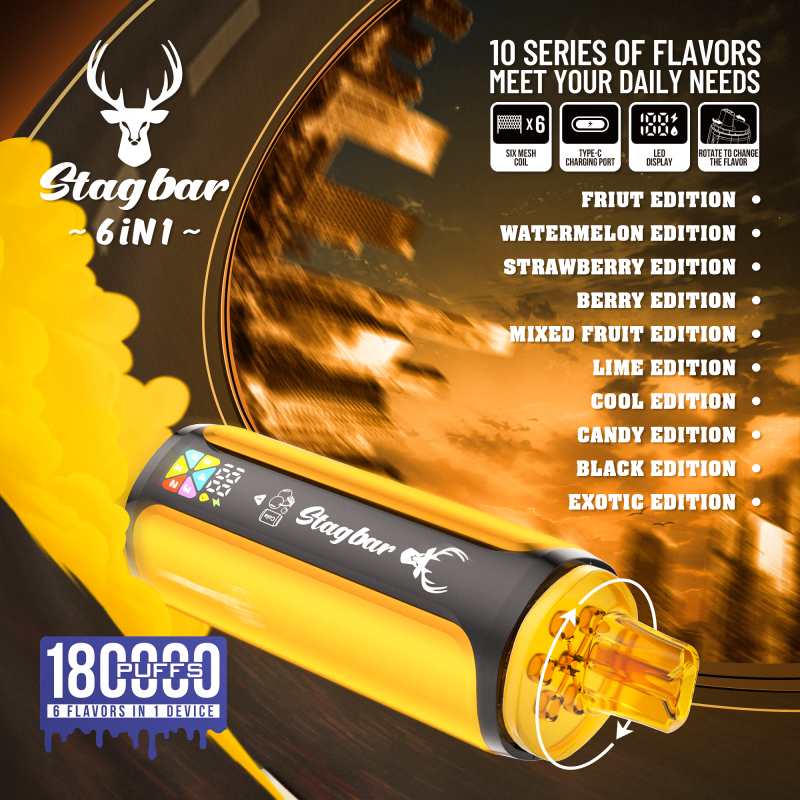 Stagbar 6in1 180K Puffs