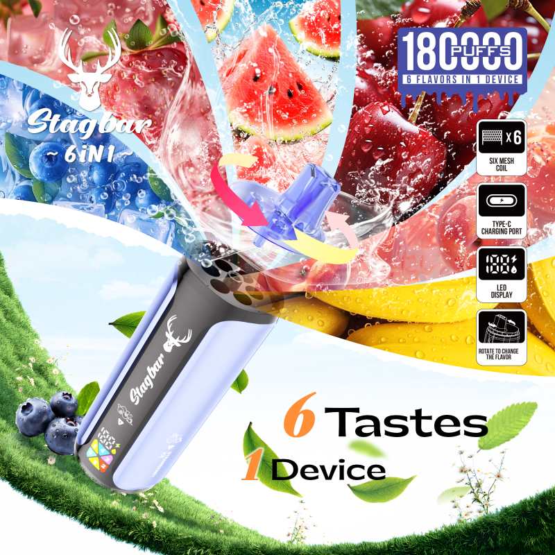 Stagbar 6in1 180K Puffs