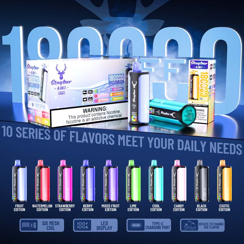 Stagbar 6in1 180K Puffs