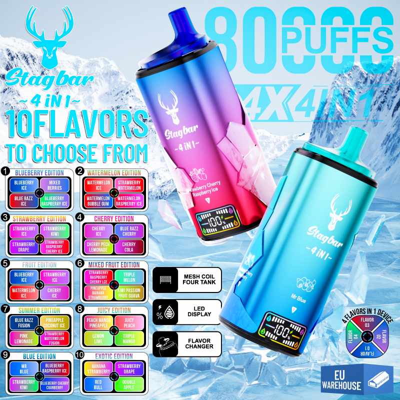 Stag Bar 80K 4 IN 1 Flavor