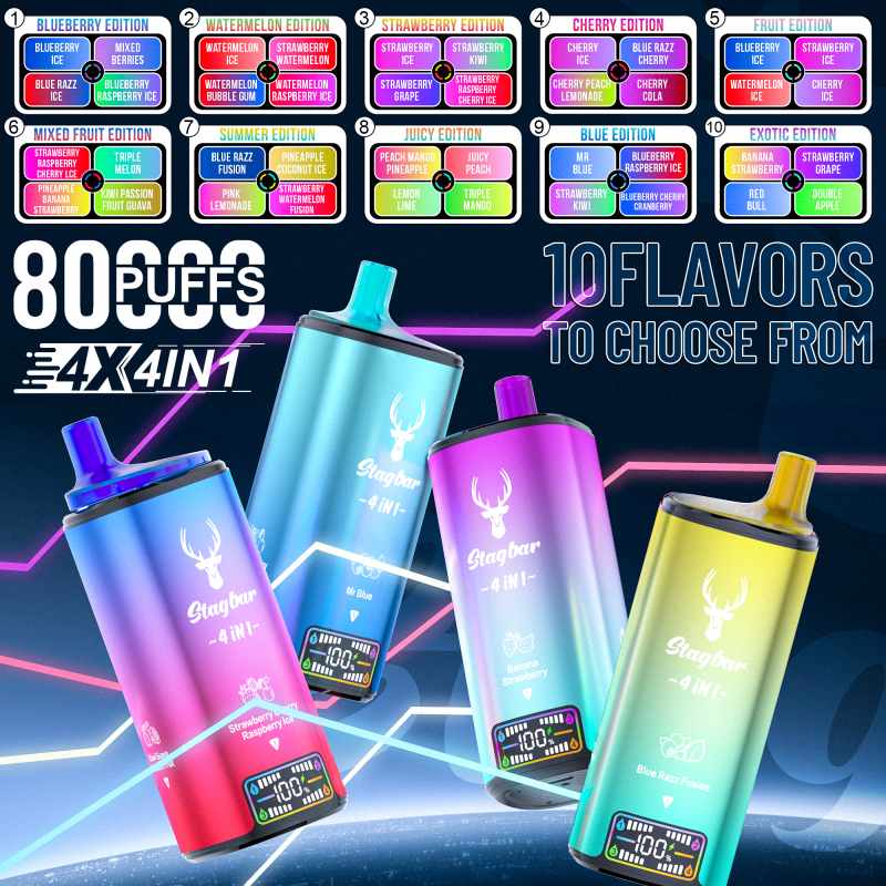 Stag Bar 80K 4 IN 1 Flavor