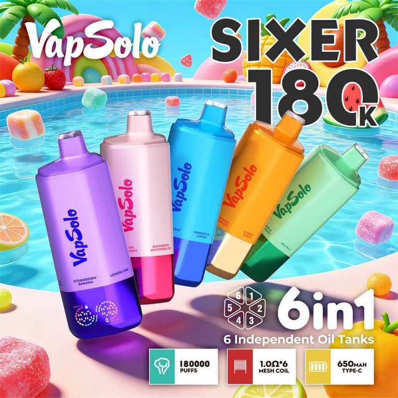 Vapsolo Sixer 180K Puffs Vape