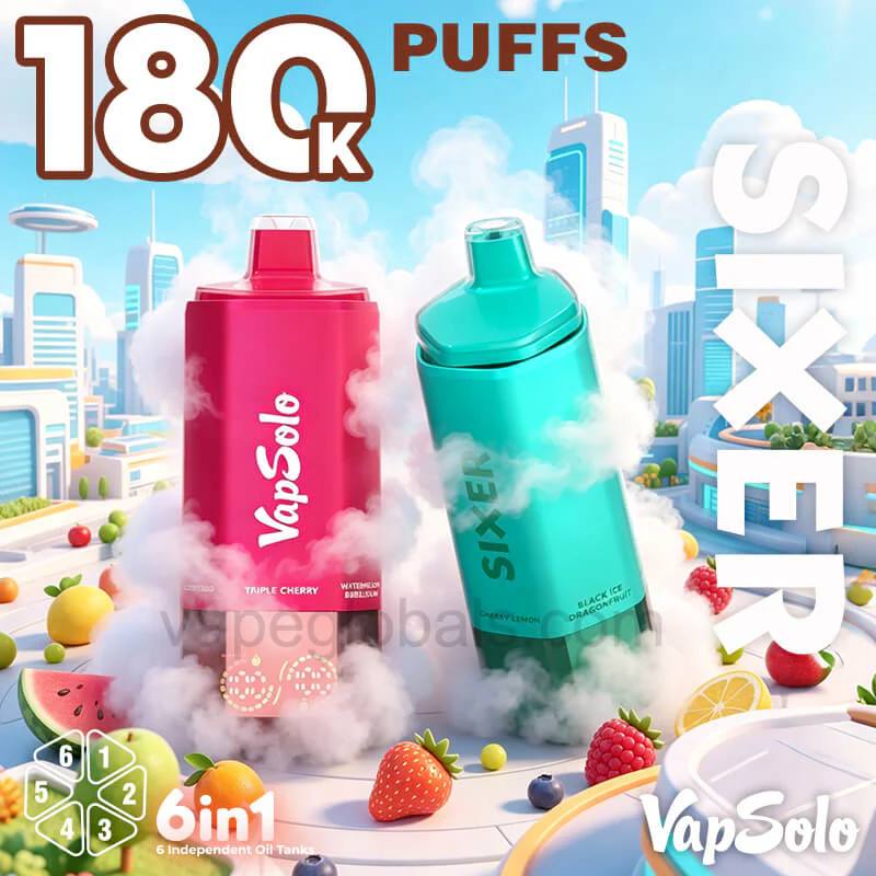 Vapsolo Sixer 180K Puffs Vape