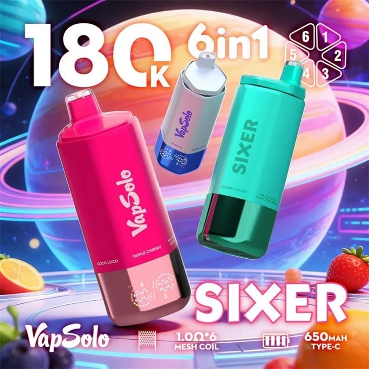 Vapsolo Sixer 180K Puffs Vape